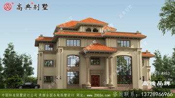 后立面窗戶排列有序，不忘美感。
