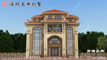 經(jīng)典簡歐風(fēng)格四層別墅設(shè)計(jì)圖，新農(nóng)村自